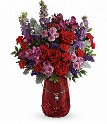 Teleflora's Delicate Heart Bouquet from McIntire Florist in Fulton, Missouri